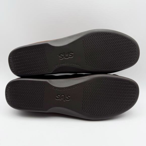 SAS Womens Twin Slip On Walking Shoe US 10.5 Narrow EU 41 Brown Leather NIB - Picture 12 of 13